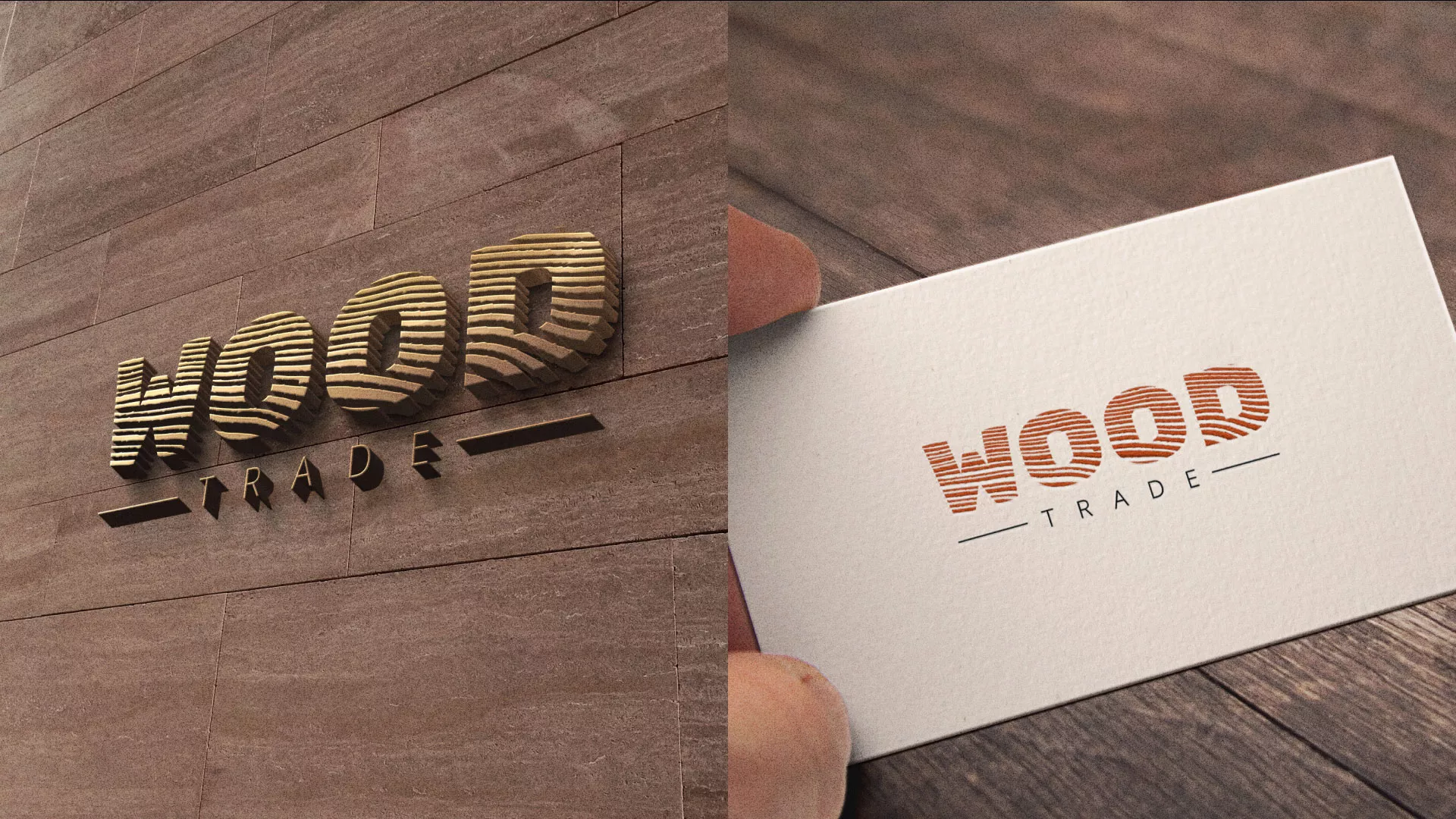 Разработка логотипа для компании «Wood Trade» в Ленинске